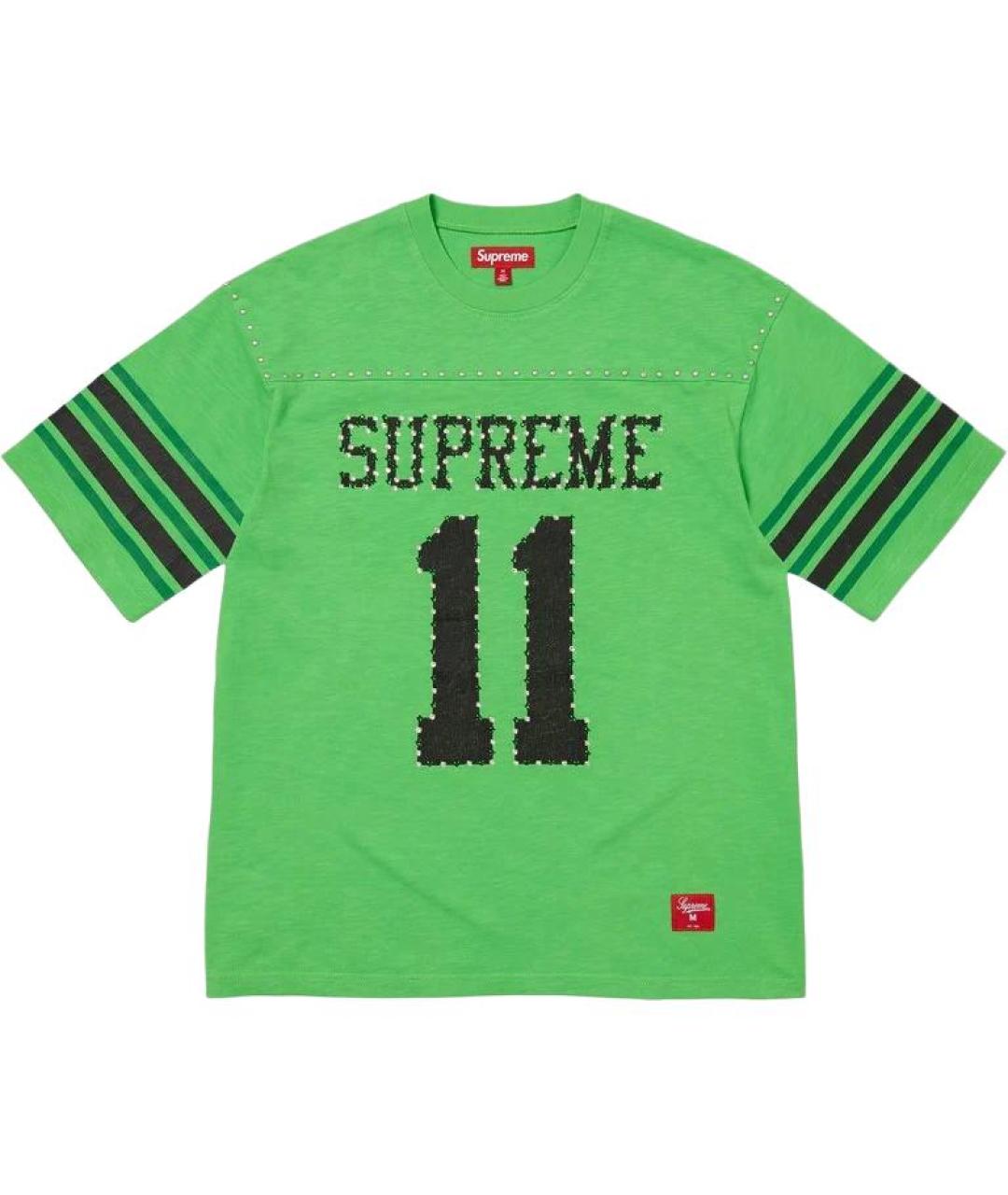 SUPREME Зеленая футболка, фото 1