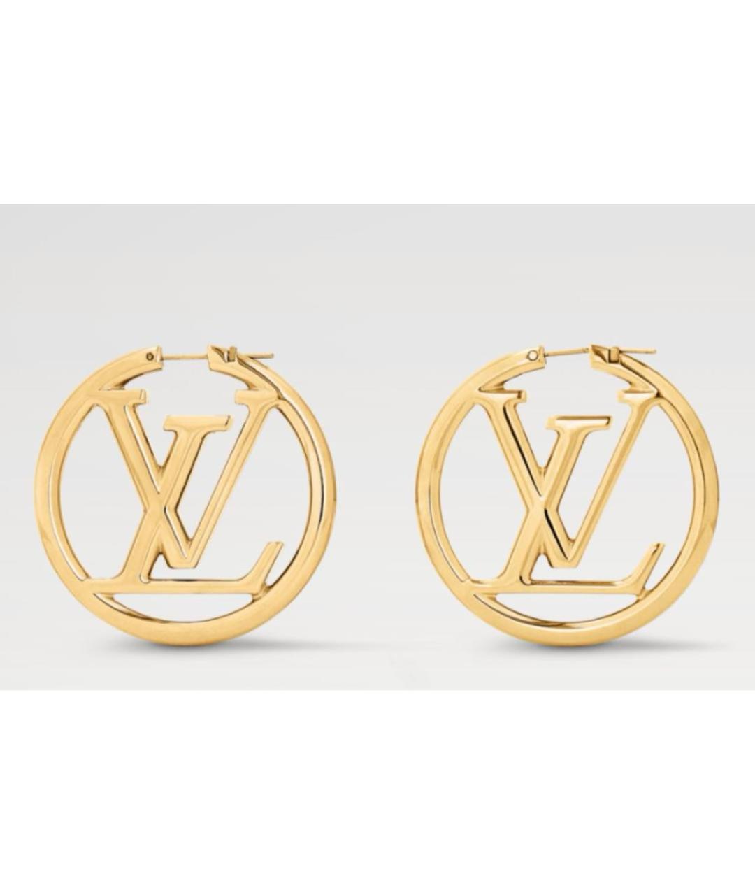 LOUIS VUITTON Золотые серьги, фото 5