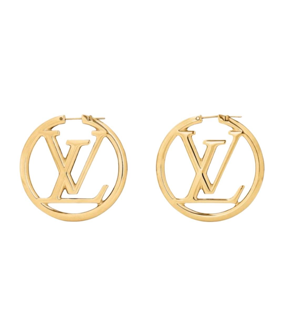LOUIS VUITTON Золотые серьги, фото 1