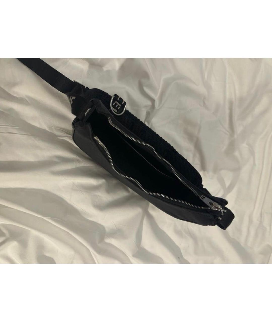 CELINE Черная тканевая сумка с короткими ручками, фото 4