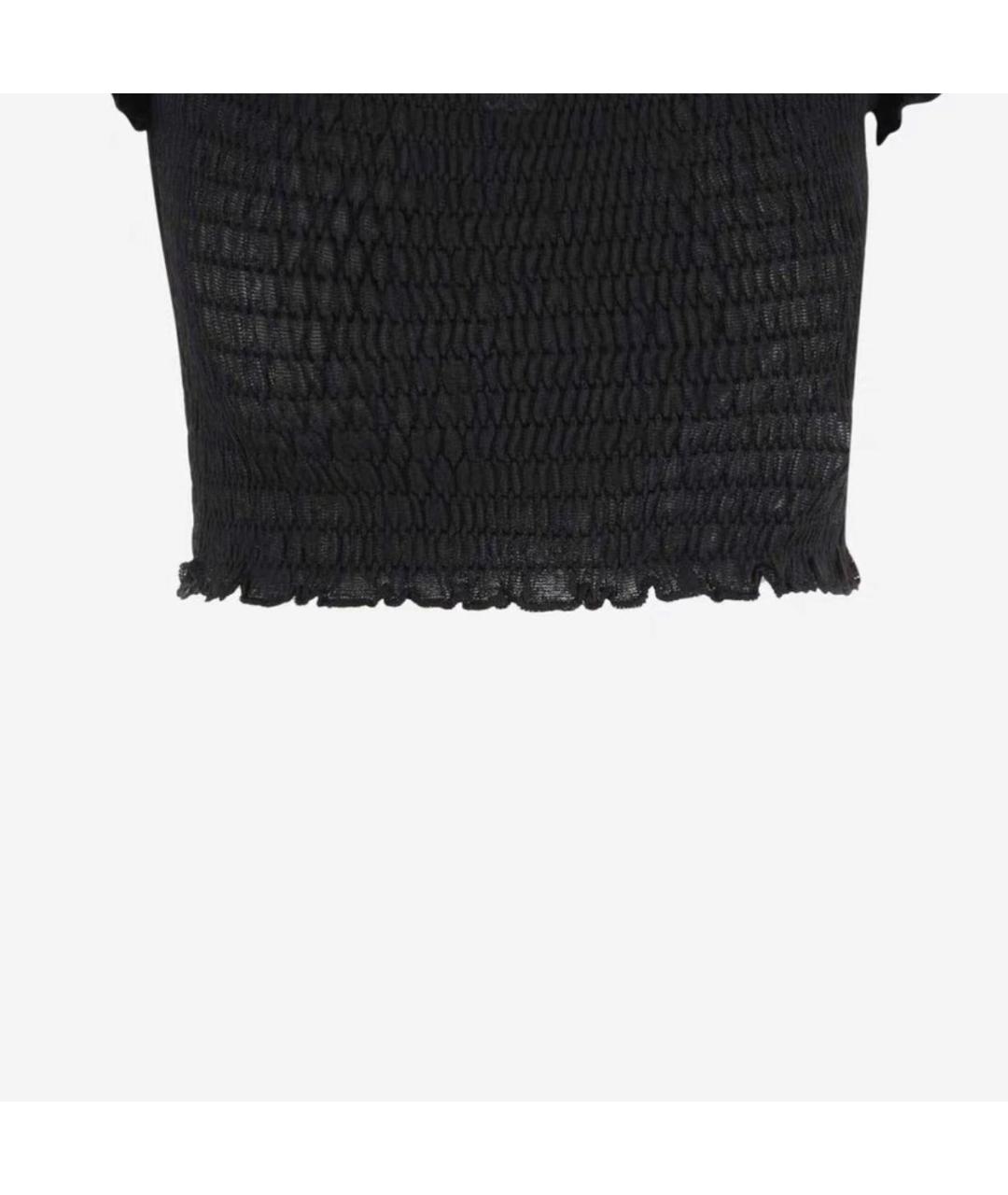 CELINE Черная шелковая футболка, фото 9