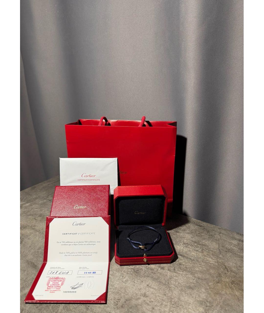 CARTIER Синий браслет из белого золота, фото 5