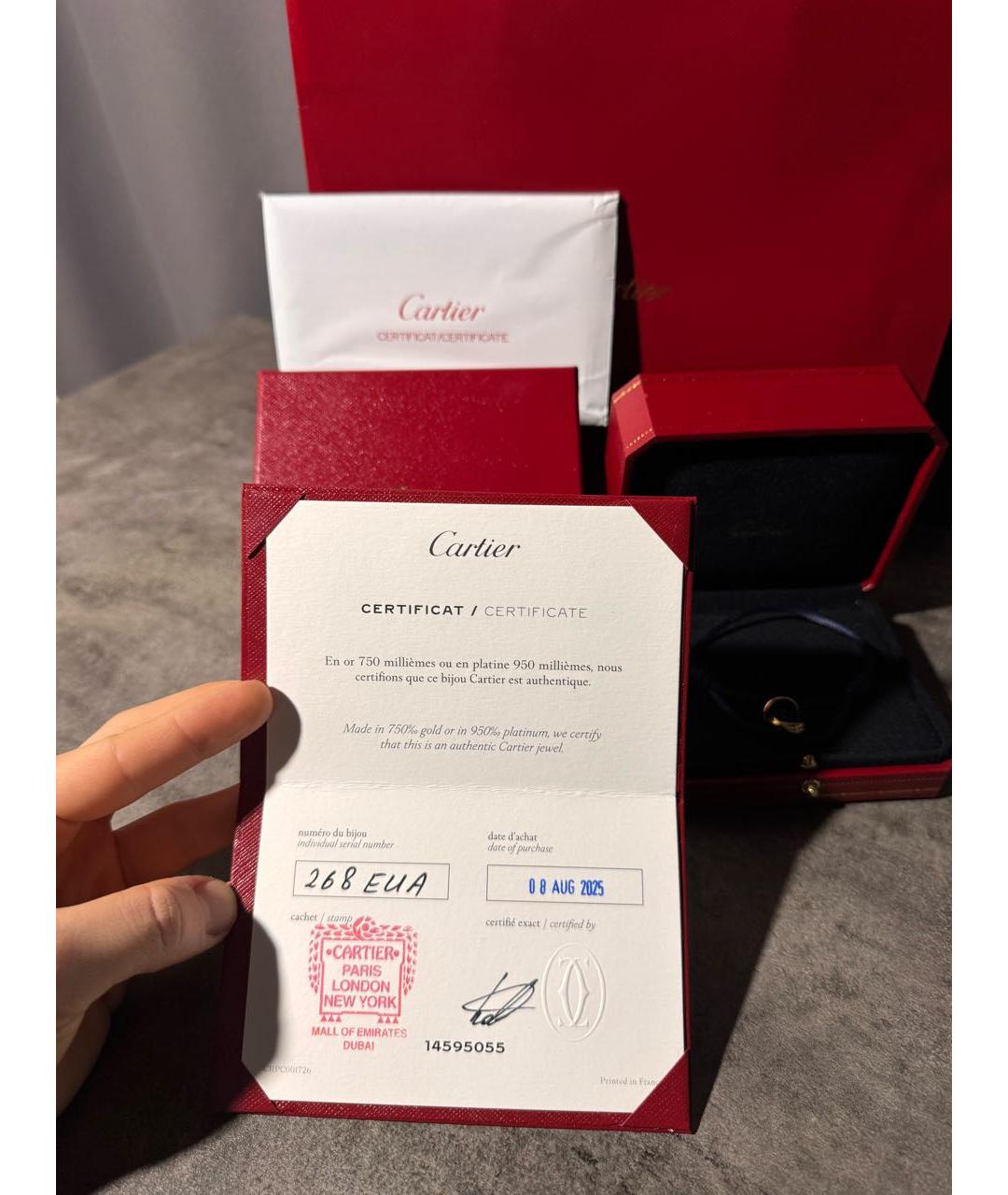 CARTIER Синий браслет из белого золота, фото 7