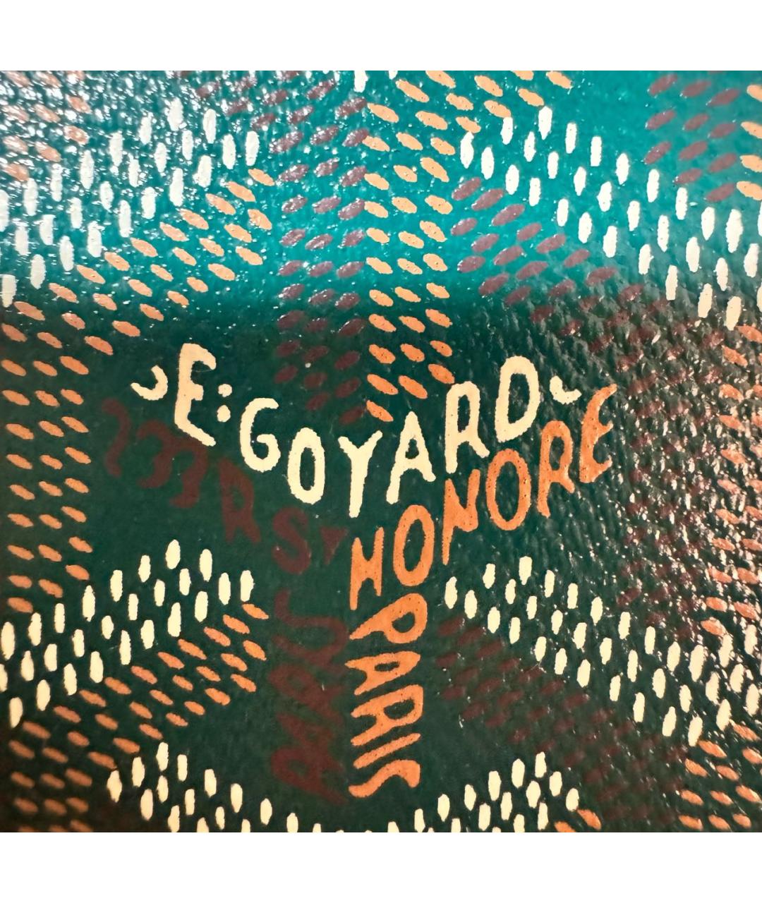 GOYARD Зеленый кожаный кардхолдер, фото 3