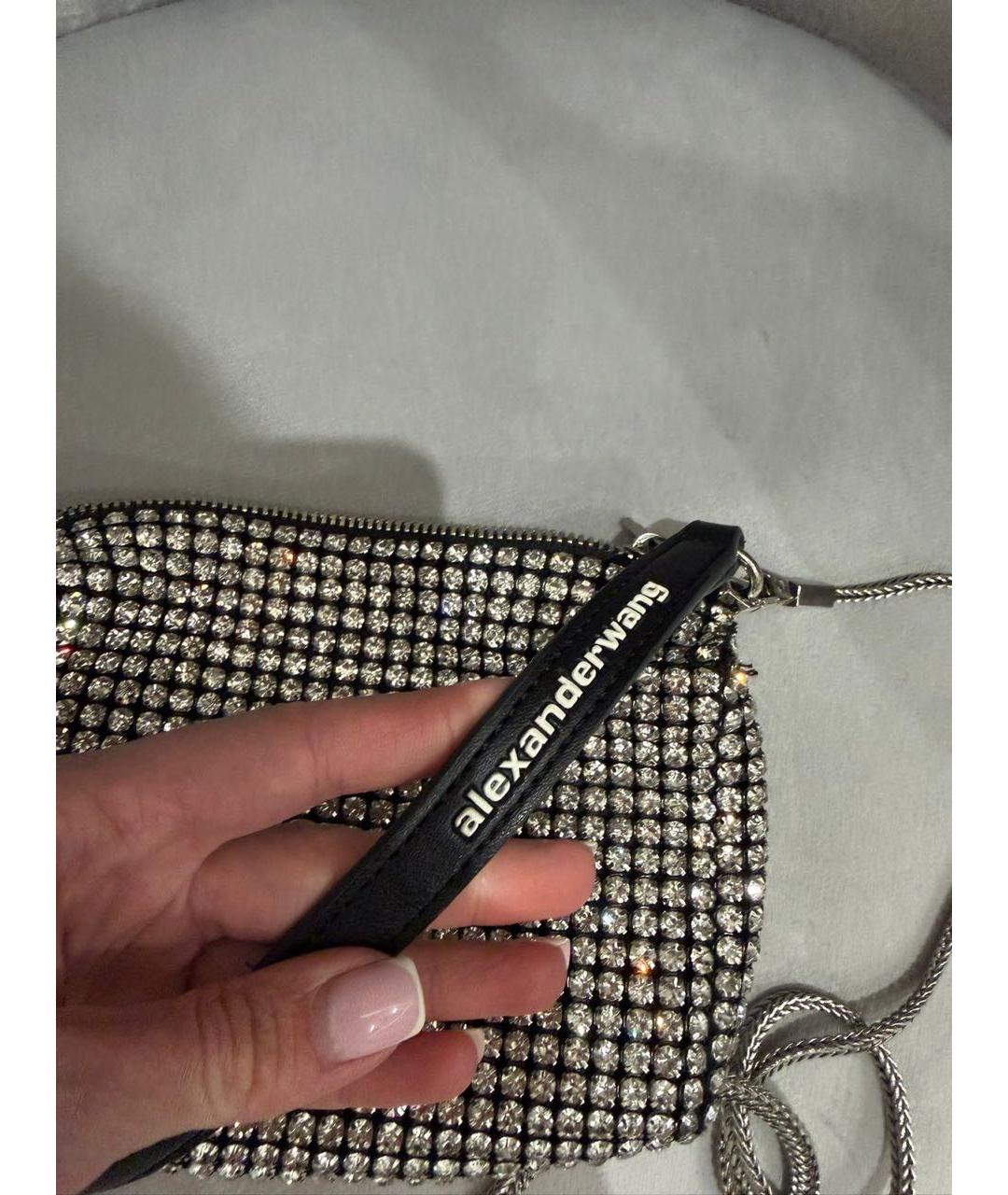 ALEXANDER WANG Серебряная сумка тоут, фото 5