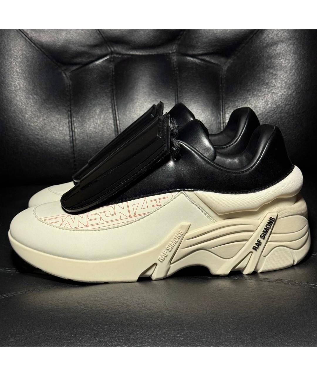 RAF SIMONS Серые текстильные низкие кроссовки / кеды, фото 3