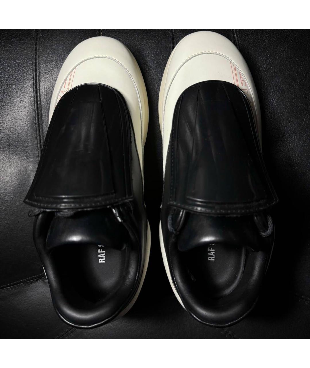 RAF SIMONS Белые текстильные кроссовки, фото 7