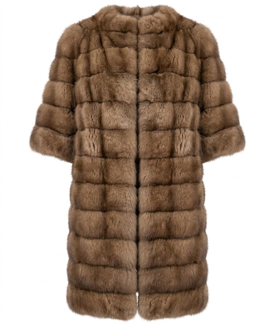 MARCO VANOLI Коричневая меховая шуба, фото 1