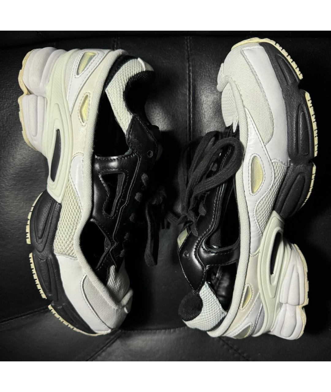 ADIDAS X RAF SIMONS Белые текстильные низкие кроссовки / кеды, фото 4