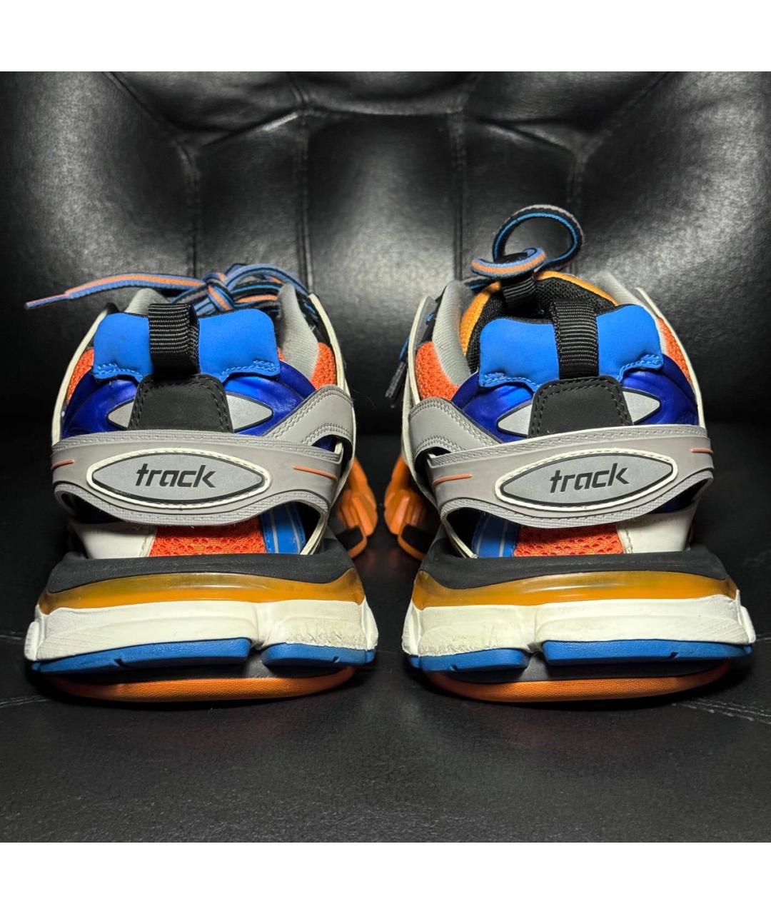 BALENCIAGA Оранжевое текстильные низкие кроссовки / кеды, фото 2