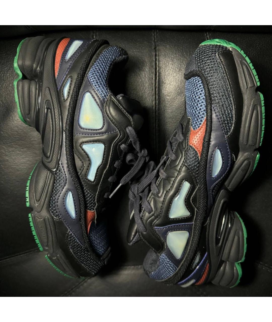 ADIDAS X RAF SIMONS Синие текстильные низкие кроссовки / кеды, фото 5