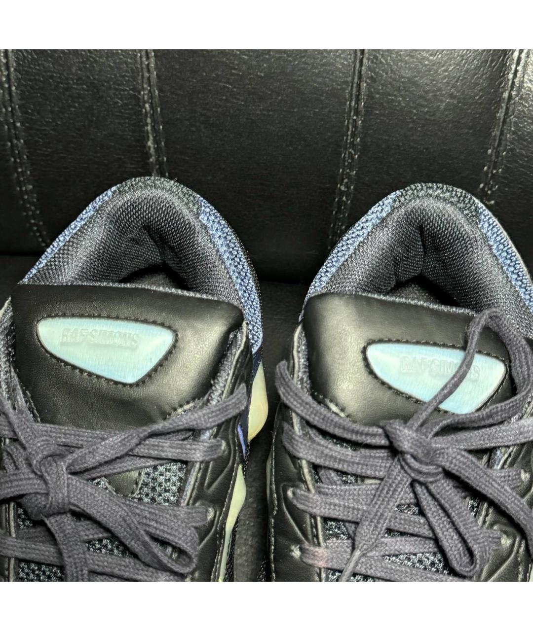 ADIDAS X RAF SIMONS Синие текстильные низкие кроссовки / кеды, фото 8