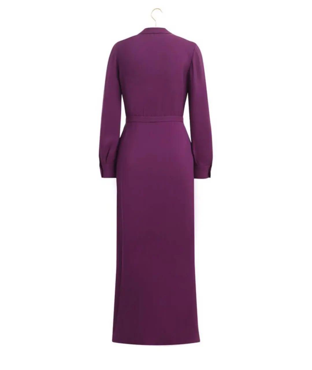VALENTINO Фиолетовое вискозное коктейльное платье, фото 2