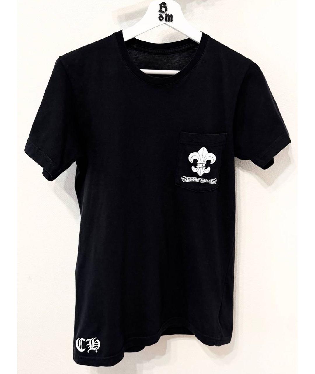 CHROME HEARTS Черная хлопковая футболка, фото 6