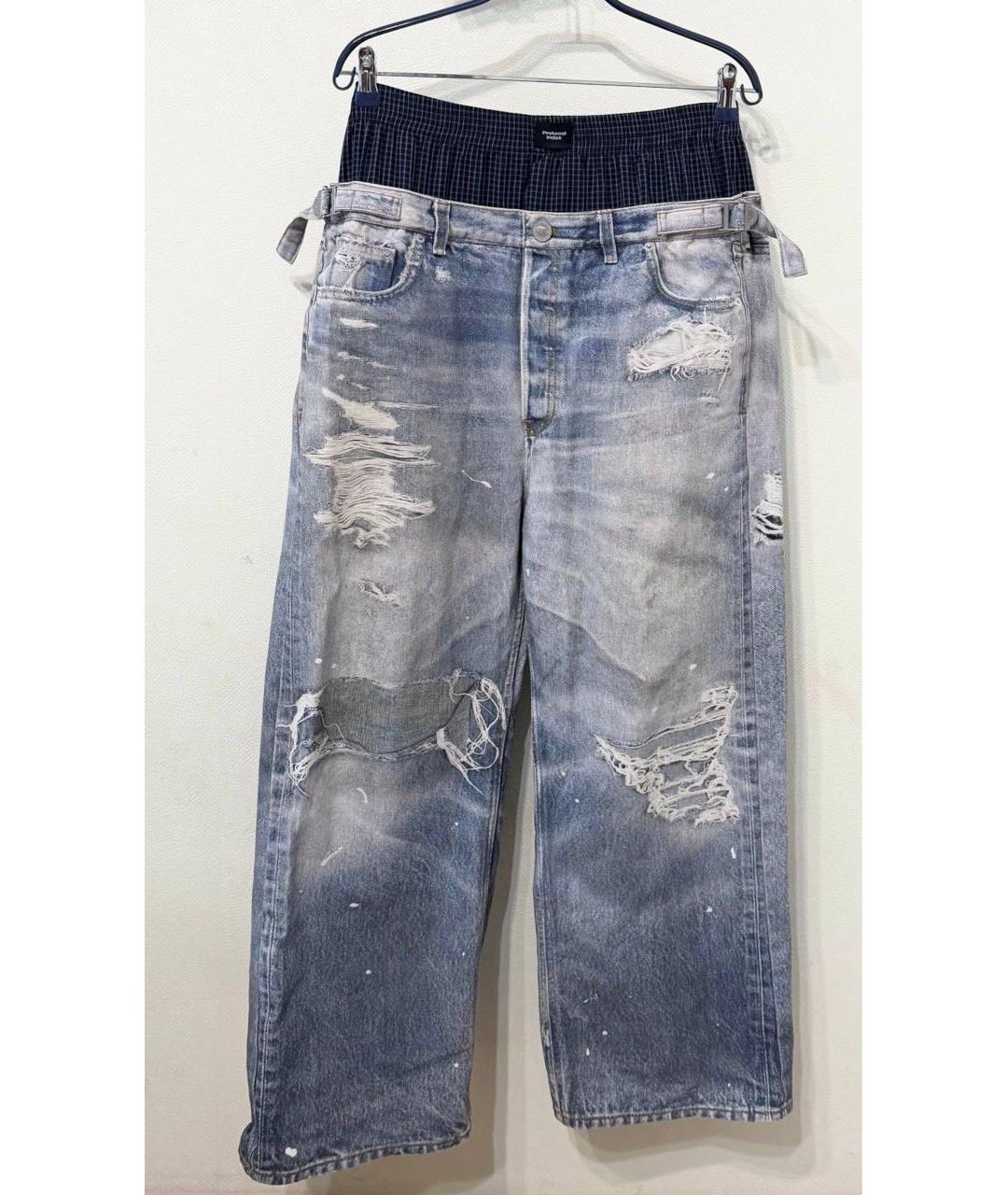 PROTOCOL INDEX Серые хлопковые джинсы, фото 6