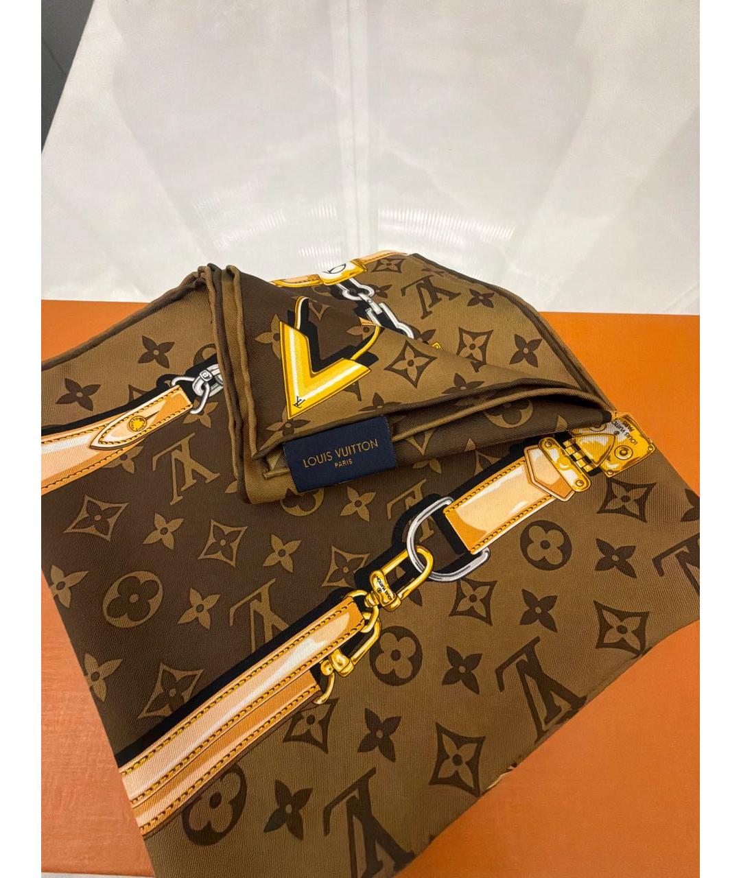 LOUIS VUITTON Мульти шелковый платок, фото 3
