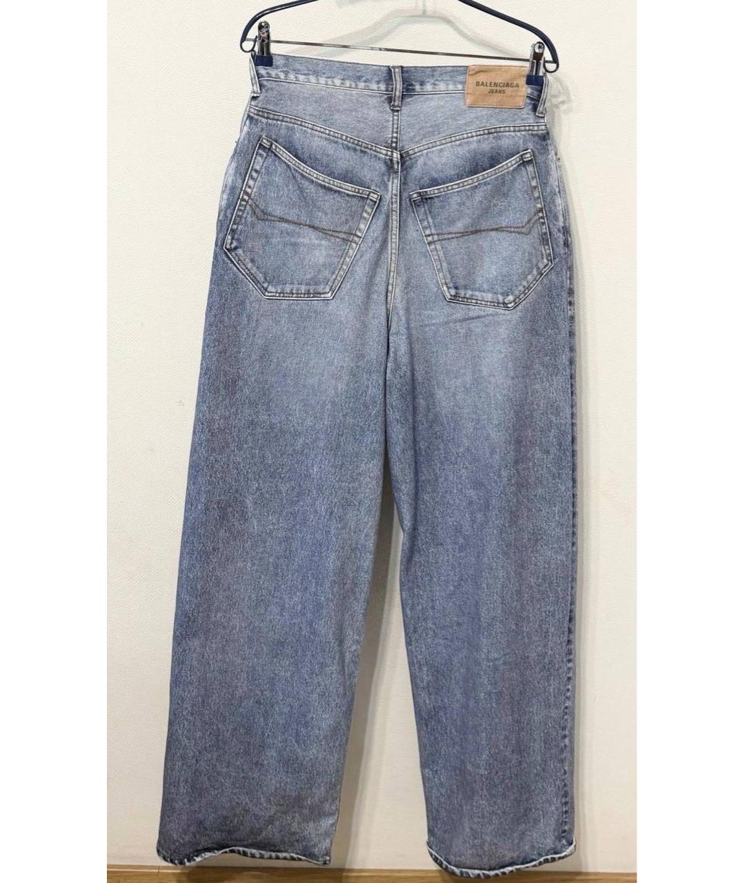 BALENCIAGA Голубые хлопковые джинсы, фото 2