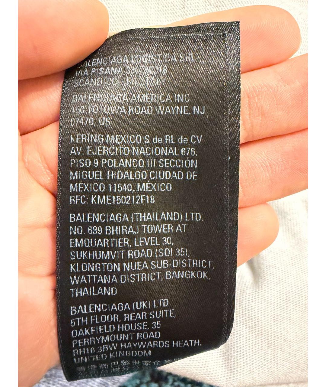 BALENCIAGA Голубые хлопковые джинсы, фото 6