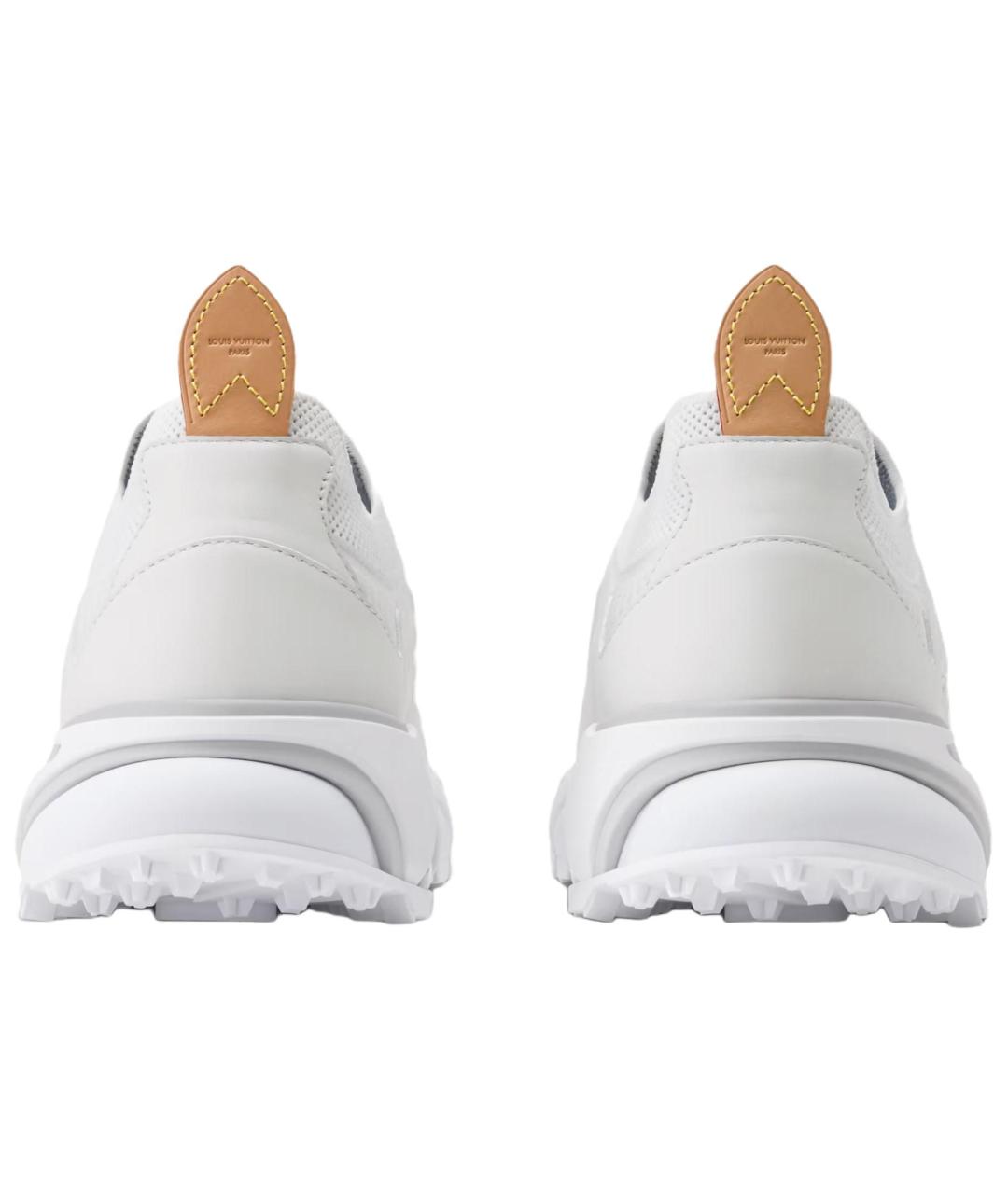 LOUIS VUITTON Белые кожаные низкие кроссовки / кеды, фото 5