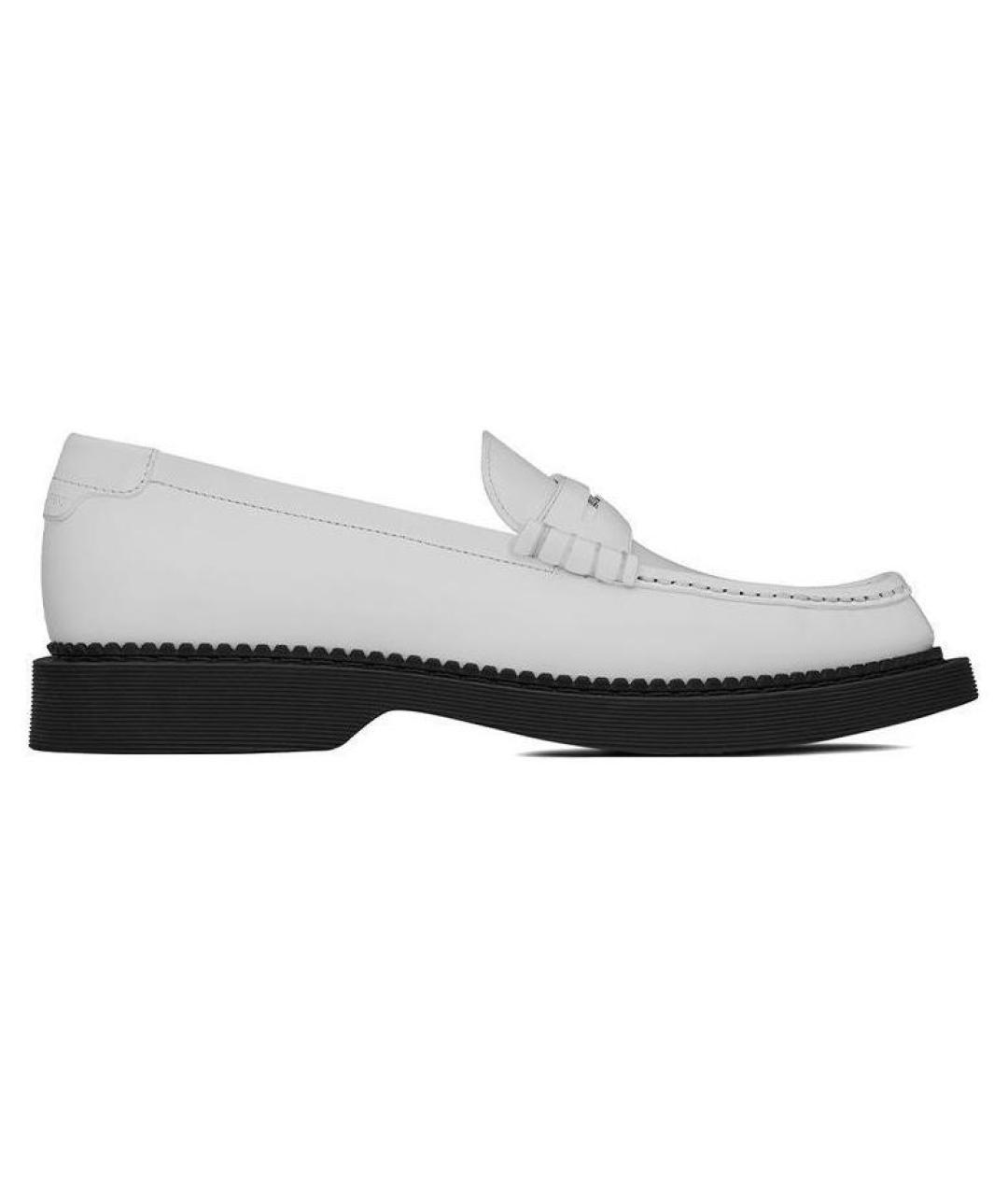 SAINT LAURENT Белые лоферы, фото 1