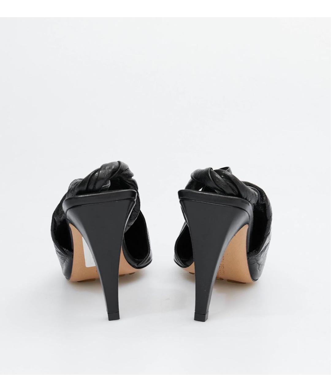 BOTTEGA VENETA Черные кожаные туфли, фото 4