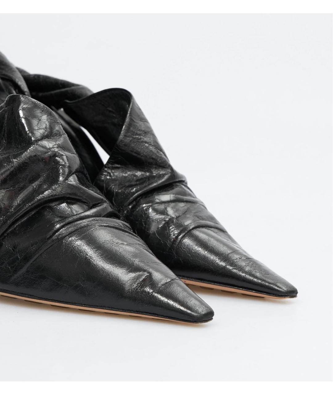 BOTTEGA VENETA Черные кожаные туфли, фото 3