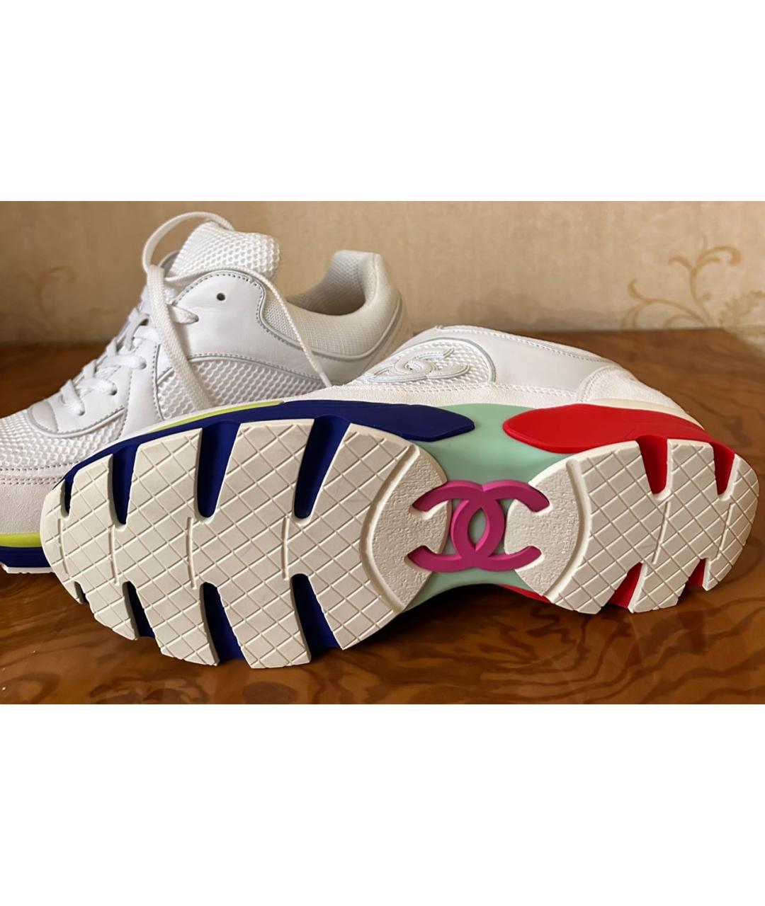 CHANEL Белые кроссовки, фото 6