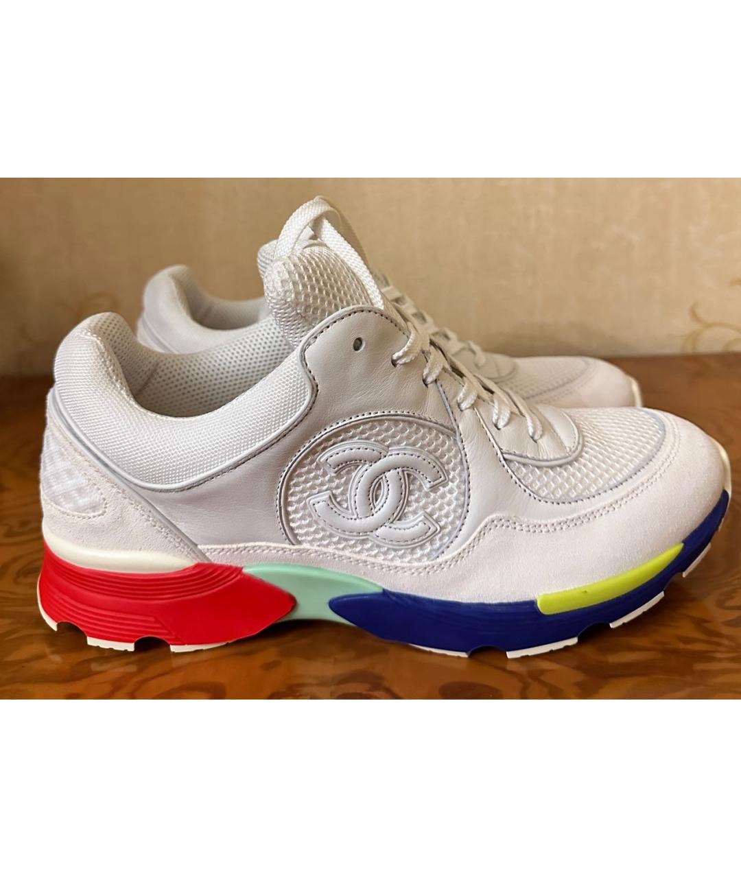 CHANEL Белые кроссовки, фото 9