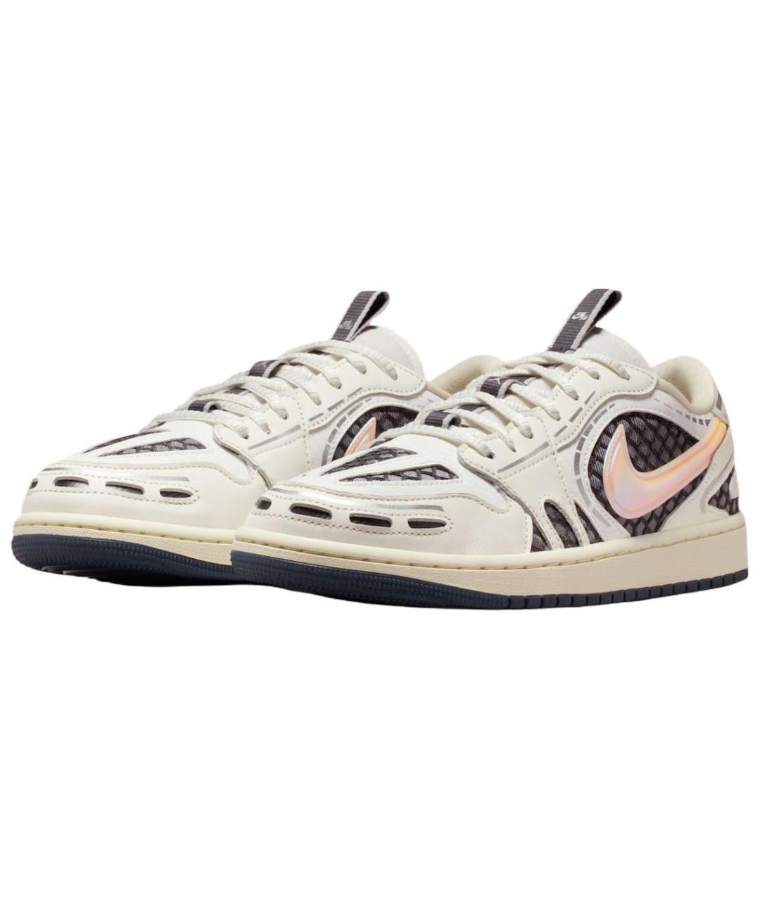 JORDAN Белые кожаные кеды, фото 3