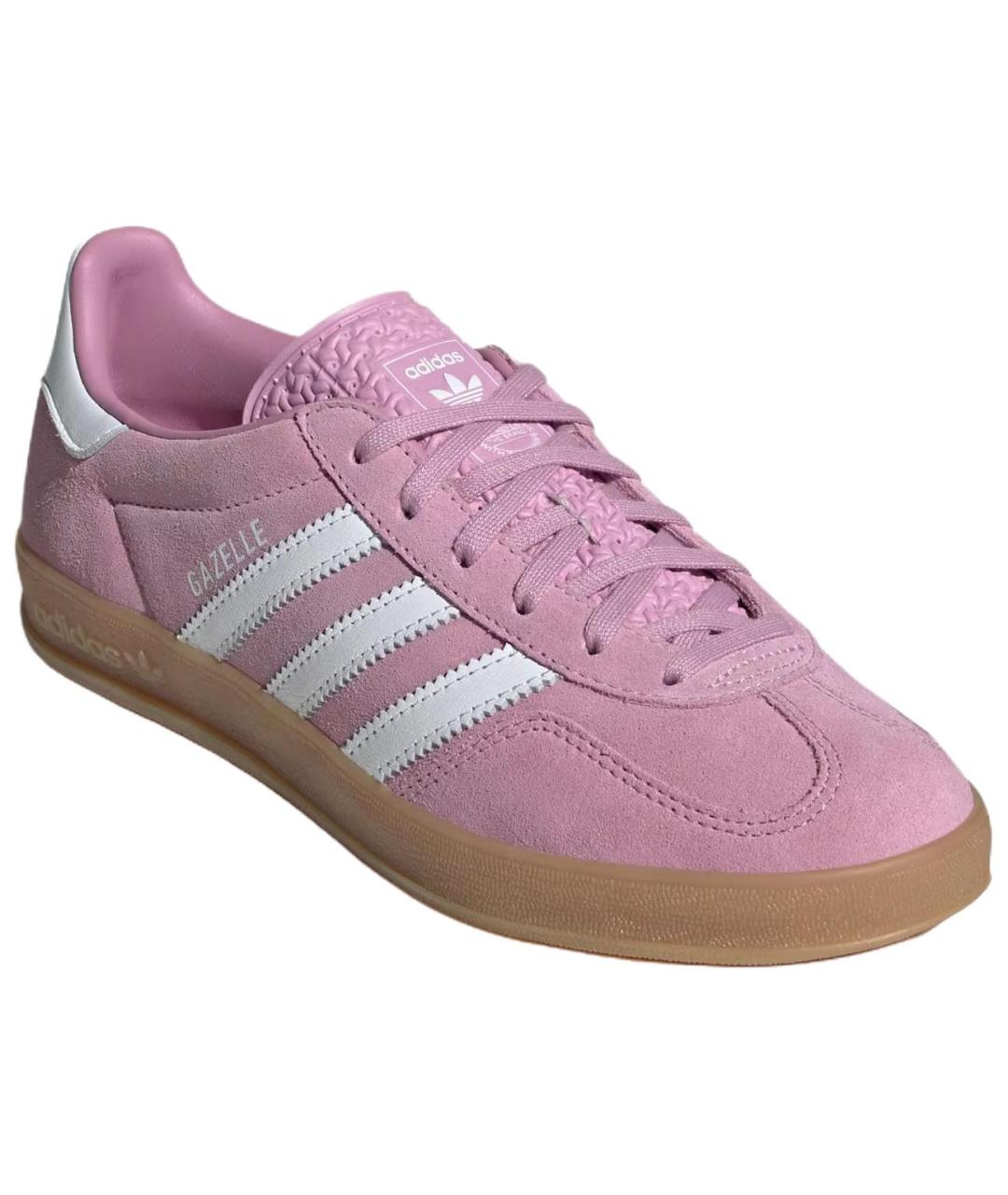 ADIDAS Розовые замшевые кеды, фото 3