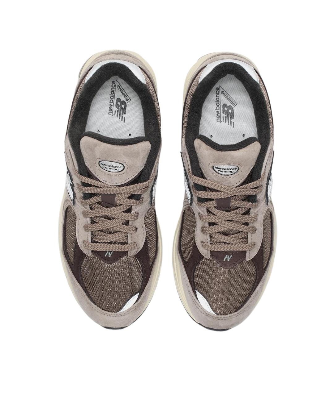 NEW BALANCE Коричневые нубуковые кроссовки, фото 4