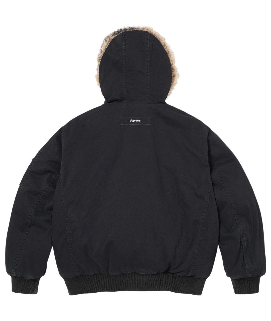 SUPREME Черная куртка, фото 2