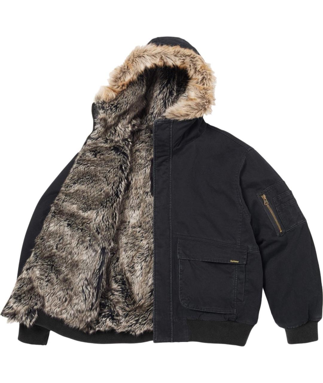 SUPREME Черная куртка, фото 3