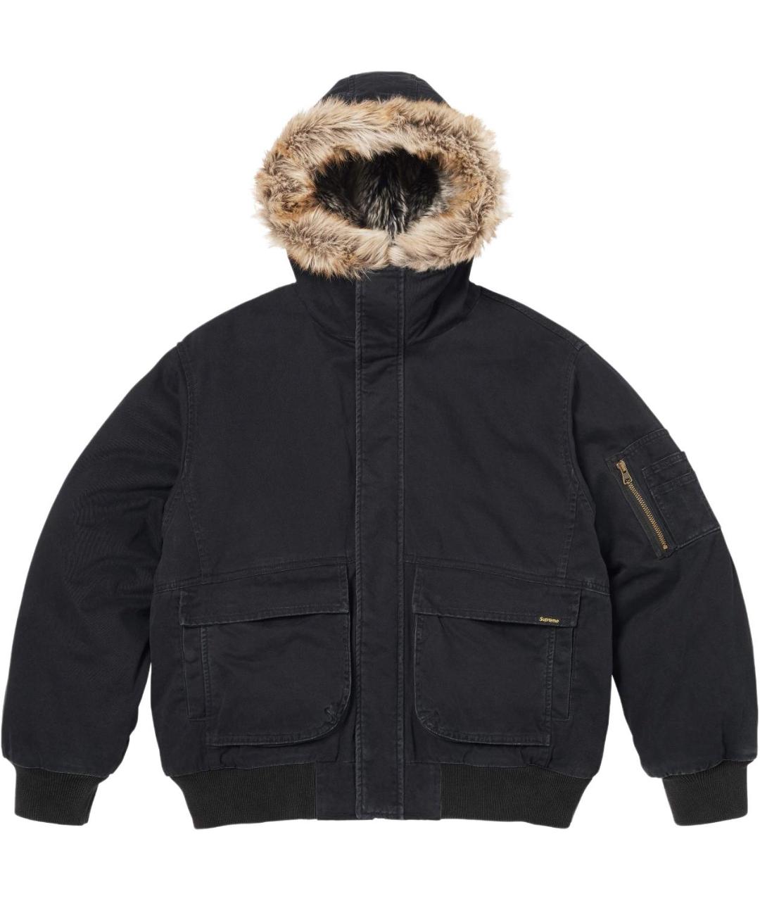 SUPREME Черная куртка, фото 1