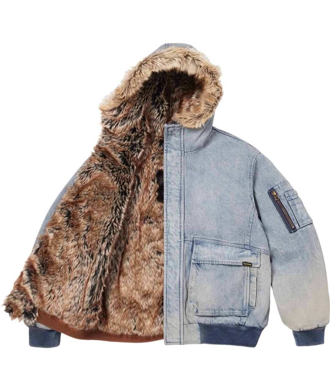 SUPREME Синяя куртка, фото 3