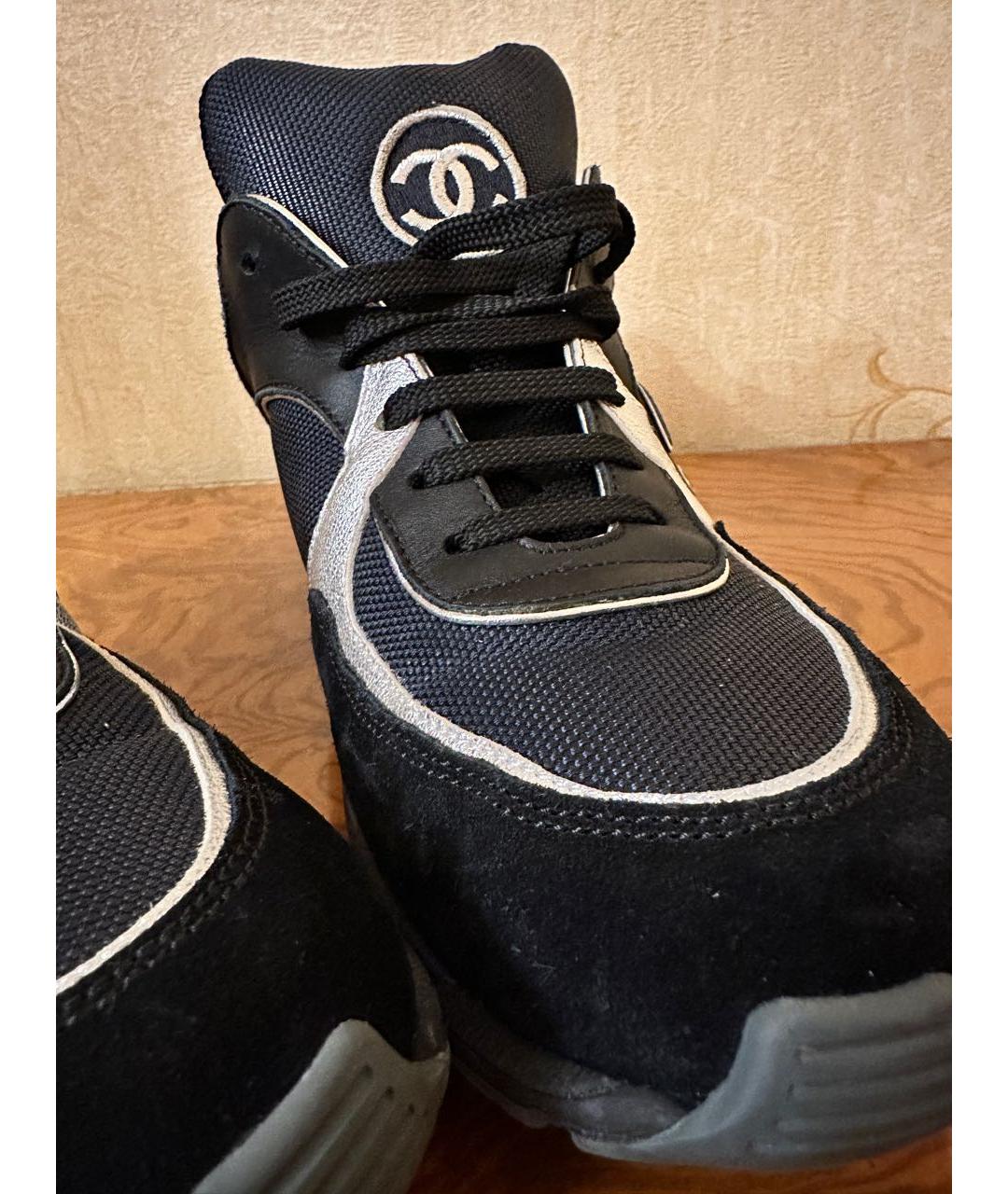 CHANEL Черные кроссовки, фото 6