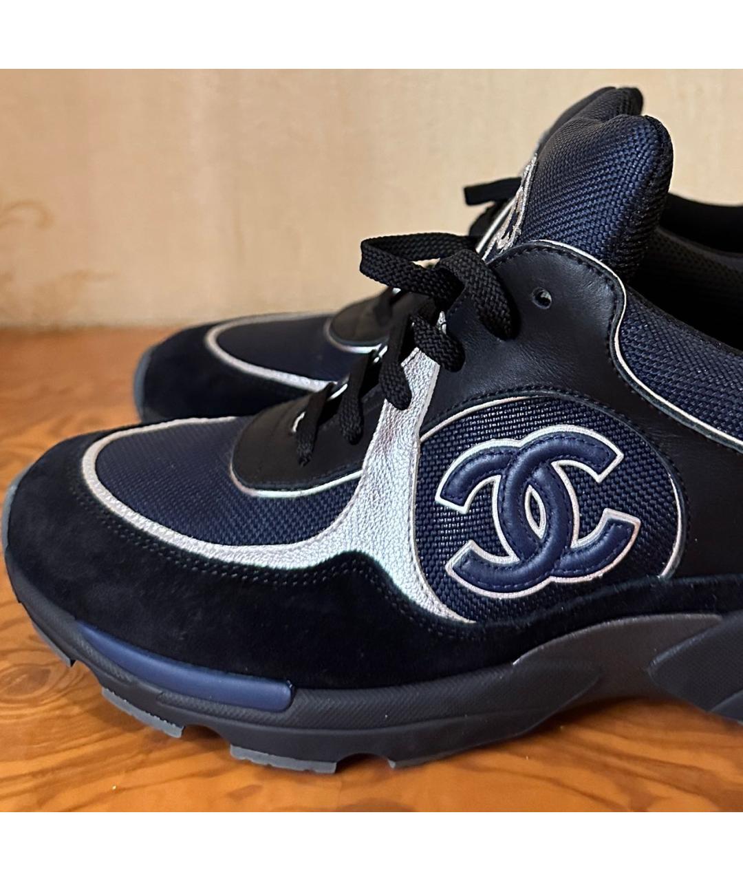 CHANEL Черные кроссовки, фото 7