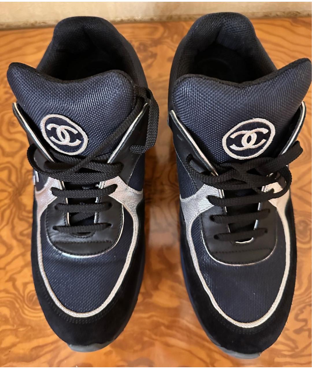 CHANEL Черные кроссовки, фото 2