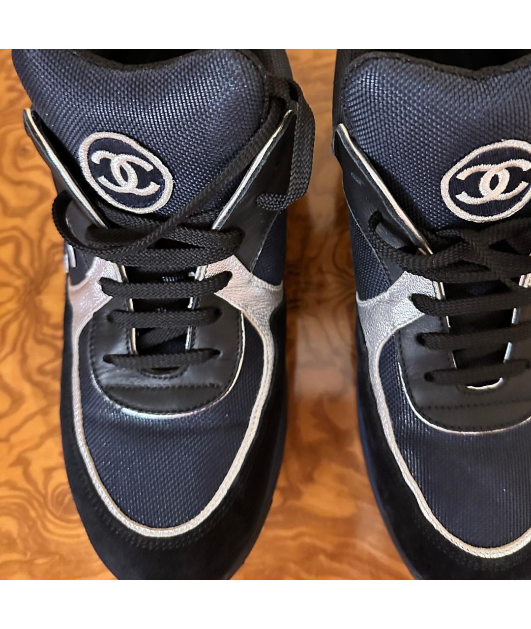 CHANEL Черные кроссовки, фото 8