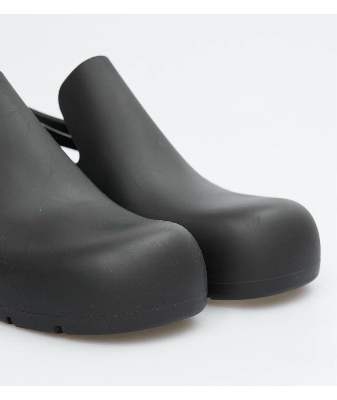 BOTTEGA VENETA Черные резиновые сабо, фото 3