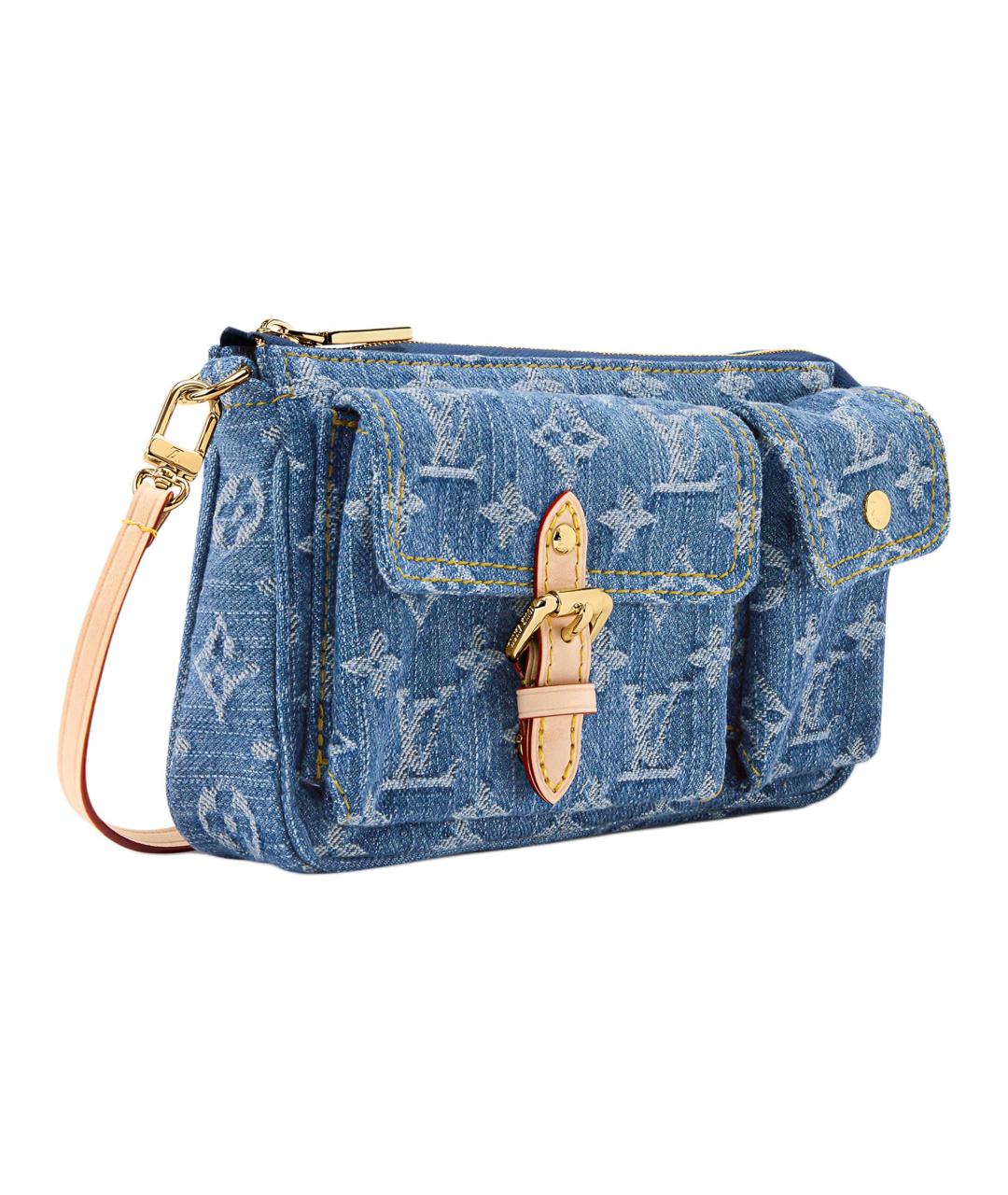 LOUIS VUITTON Синяя сумка через плечо, фото 2