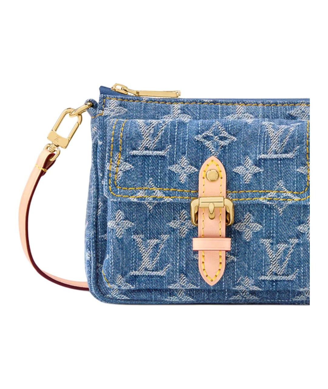 LOUIS VUITTON Синяя сумка через плечо, фото 5