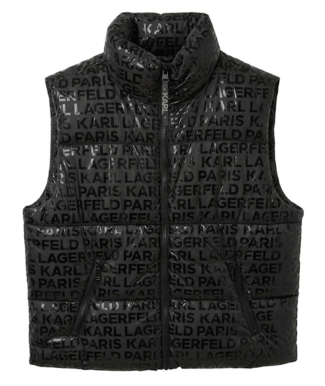 KARL LAGERFELD Черный жилет, фото 1