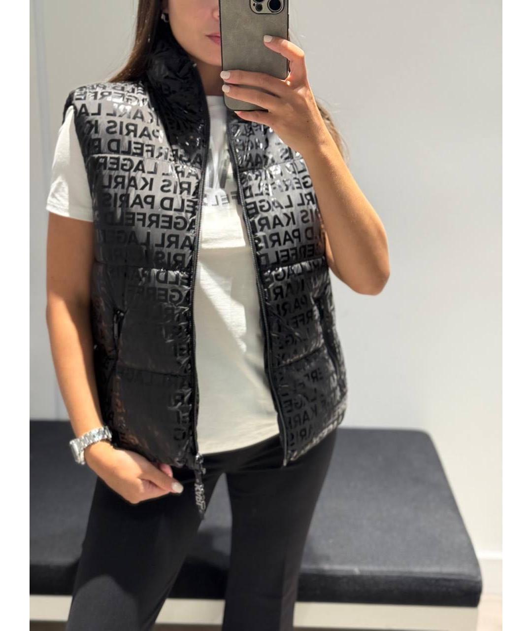 KARL LAGERFELD Черный жилет, фото 5