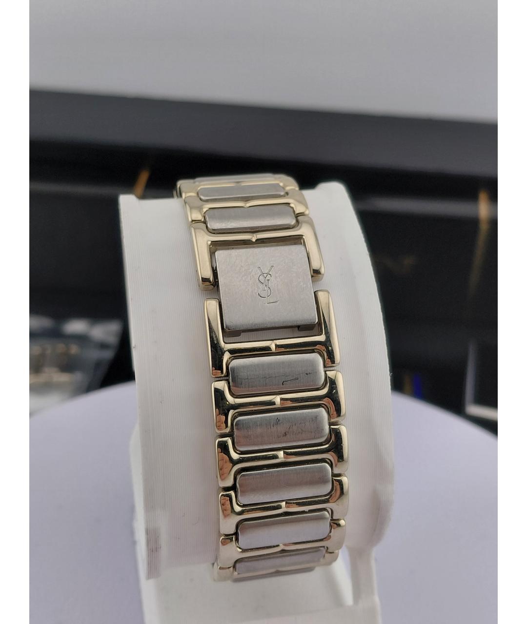SAINT LAURENT Золотые стальные часы, фото 5