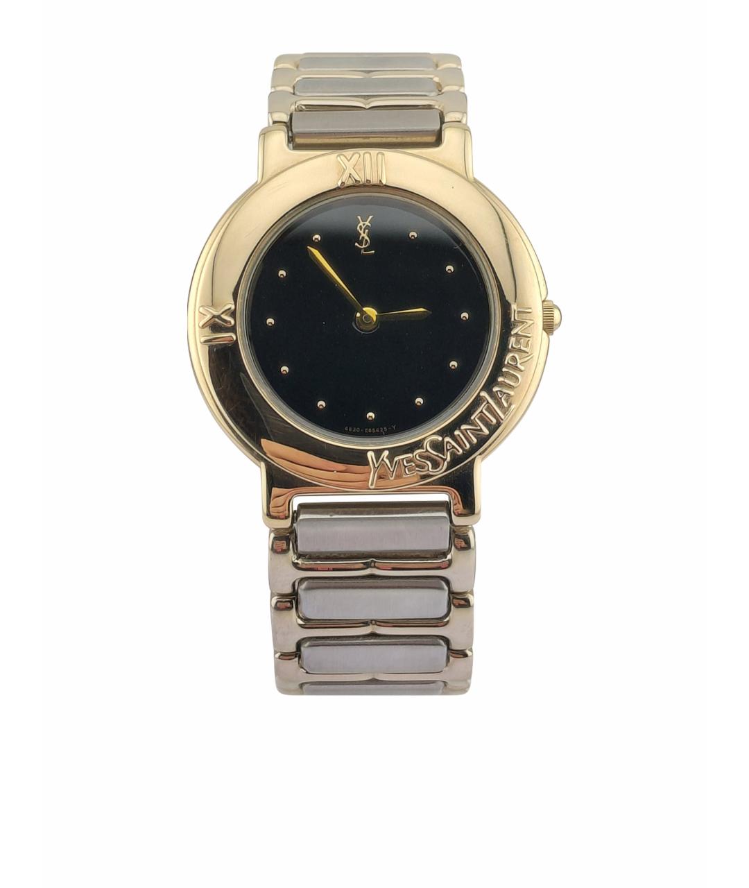 SAINT LAURENT Золотые стальные часы, фото 1