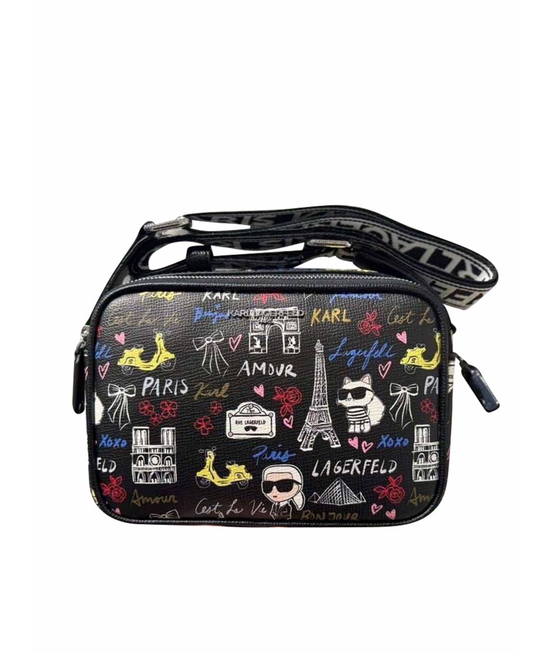 KARL LAGERFELD Черная сумка через плечо, фото 1