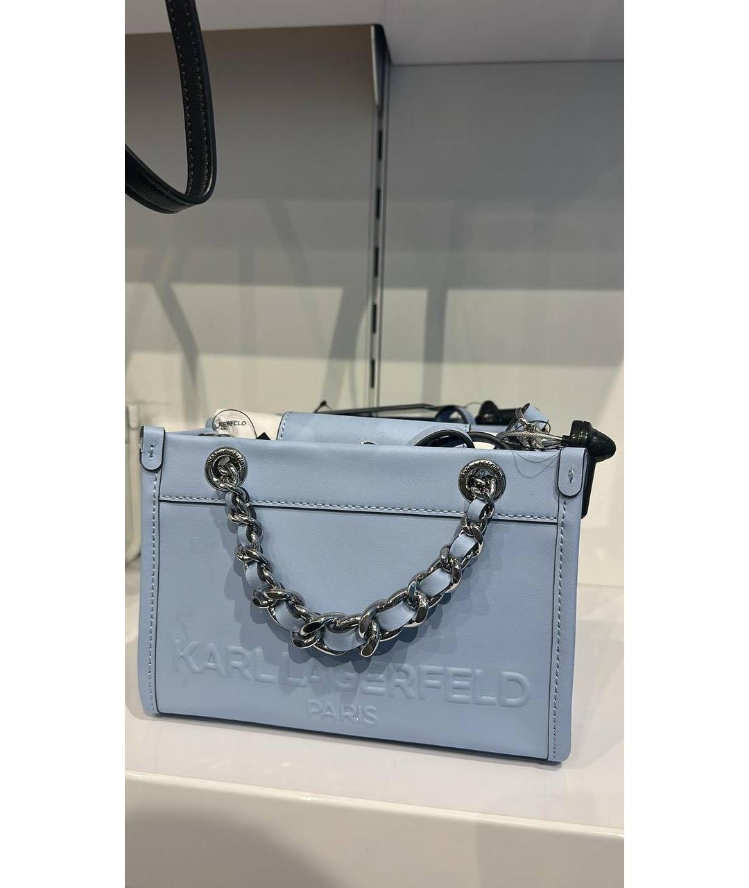 KARL LAGERFELD Голубая сумка через плечо, фото 6