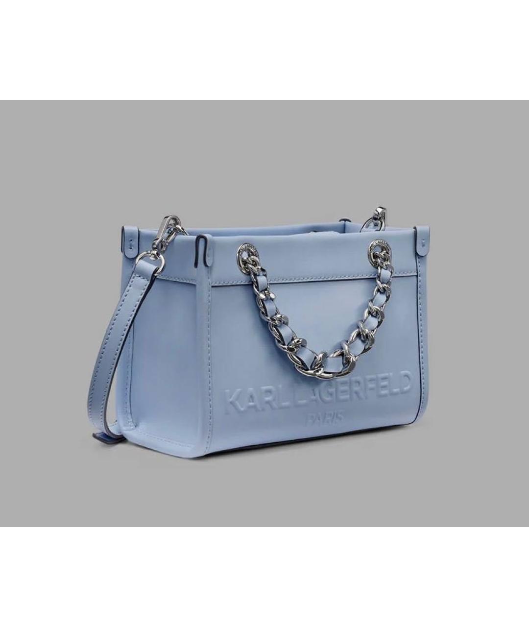 KARL LAGERFELD Голубая сумка через плечо, фото 2