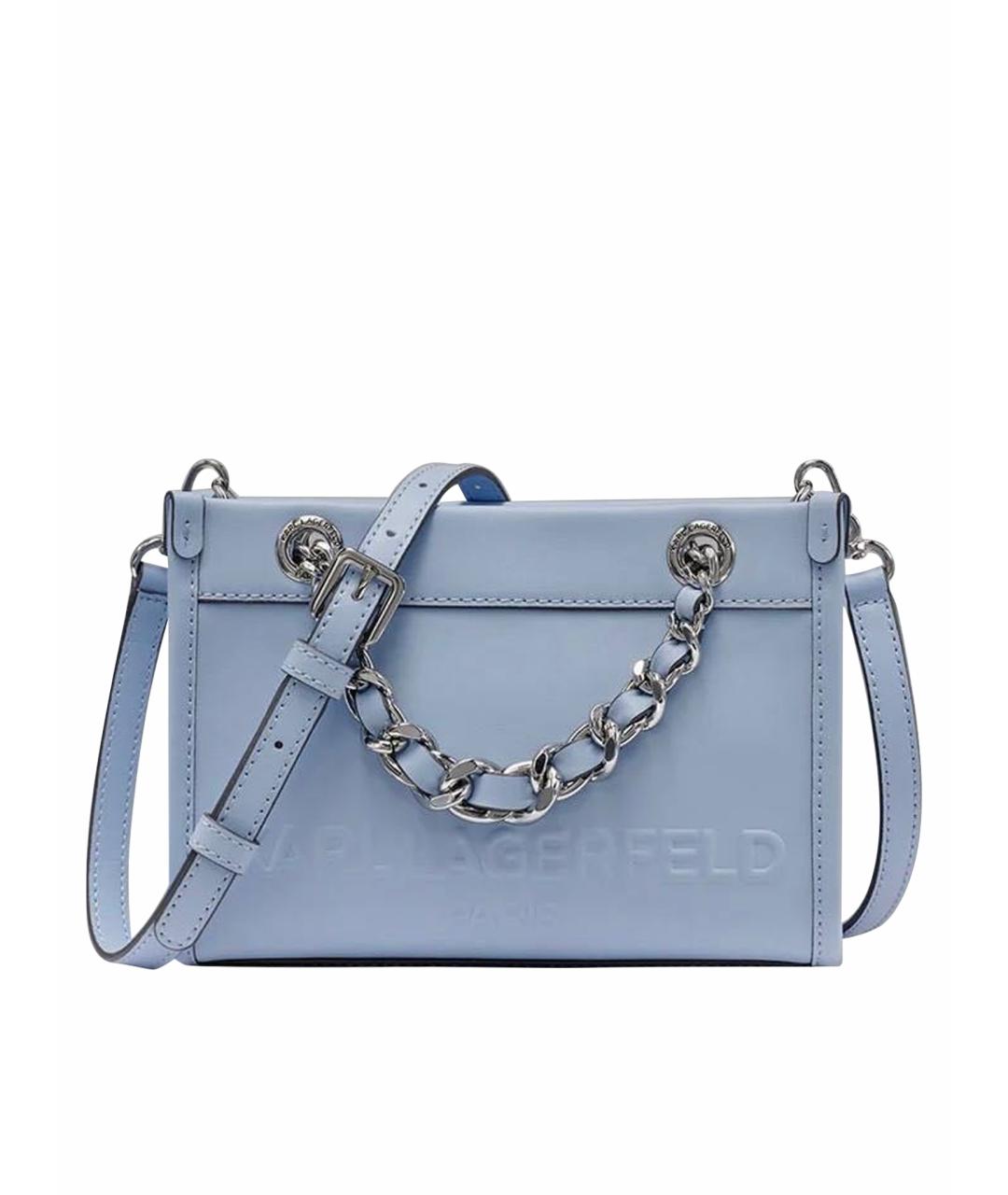 KARL LAGERFELD Голубая сумка через плечо, фото 1